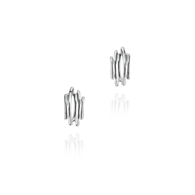 Pendientes de plata de ley motivo irregular
