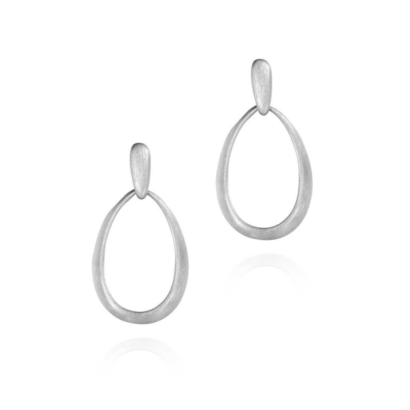 Pendientes ovalados de Plata de ley 925