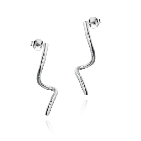 Spiral earrings in sterling silver 925