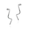 Pendientes espiral de Plata de ley 925