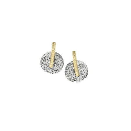 Pendientes KYMBAL de Plata. Baño de Oro 18k