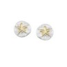 Pendientes de estrellas en plata con baño de Oro