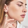 Pendientes AQUA de Plata. Baño de Oro 18k