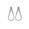 Twist Earrings in Silver.