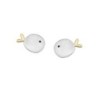 Pendientes peces en plata con baño de Oro