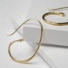 Pendientes CLEO de Plata. Baño de Oro 18k