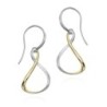 PENDIENTES VENICE de Plata. Baño Oro 18k