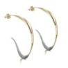PENDIENTES VENICE de Plata. Baño Oro 18k