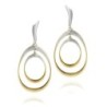 Pendientes BUBBLE de Plata. Baño de Oro 18k