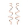 Pendientes CURLS de Plata. Baño de Oro 18k