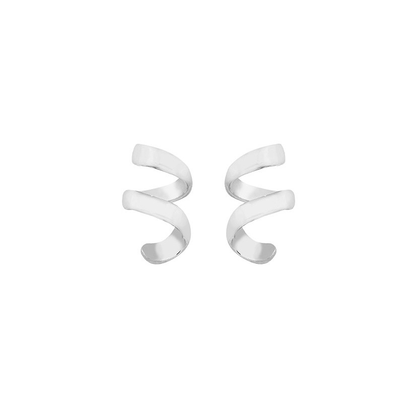 CURLS Earrings in Silver.