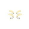 Pendientes CURLS de Plata. Baño de Oro 18k