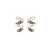 Pendientes CURLS de Plata. Baño de Oro 18k