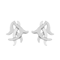 ROOTS Earrings in Silver.