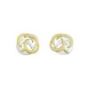 Pendientes SHIELD de Plata. Baño de Oro 18k