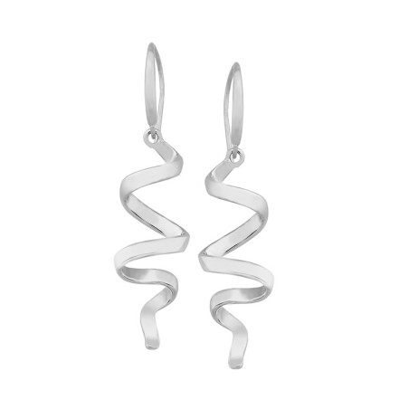 CURLS Earrings in Silver.