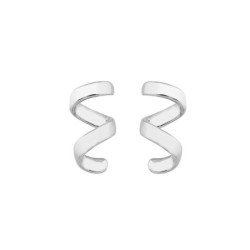 CURLS Earrings in Silver.