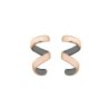 Pendientes CURLS de Plata. Baño de Oro 18k