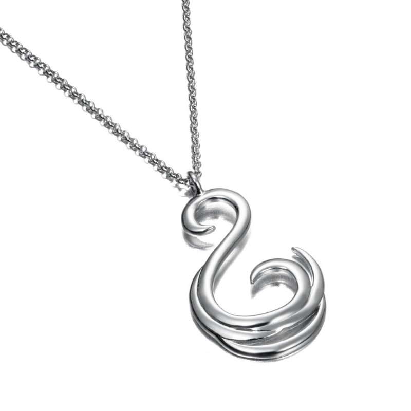 Colgante SWIRL de plata de ley