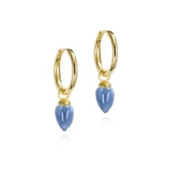 Pendientes PENDULUM de Plata. Baño de Oro 18k